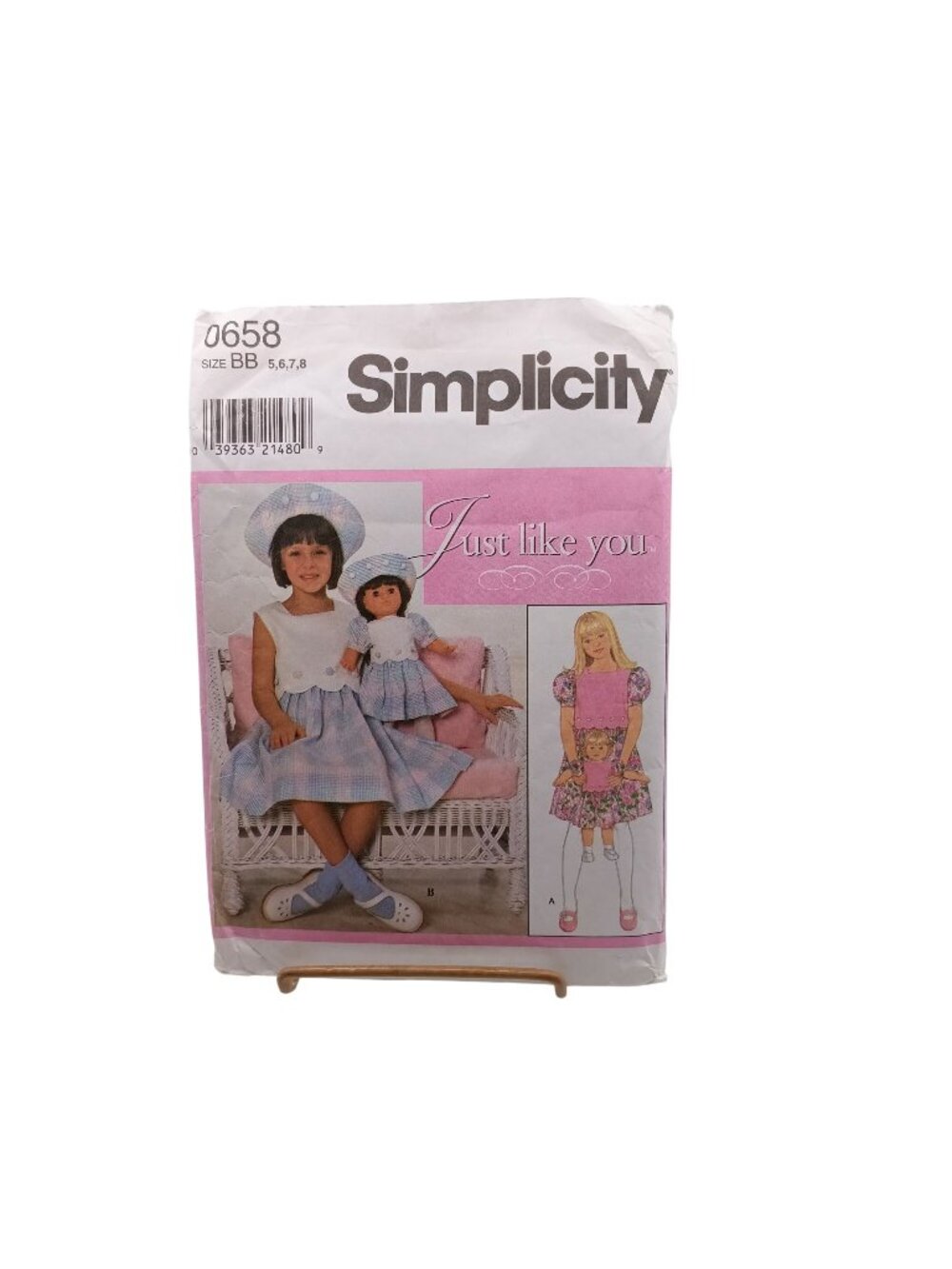 Simplicity 0658 Just Like You Sewing Pattern For Child & 18" Doll Outfit Sizes 5